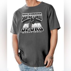 Men's San Antonio Spurs Logo Team Color Gray T-Shirt, Size Medium New